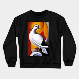 Pigeon Abstract Geometric Colourful Artwork Design Crewneck Sweatshirt